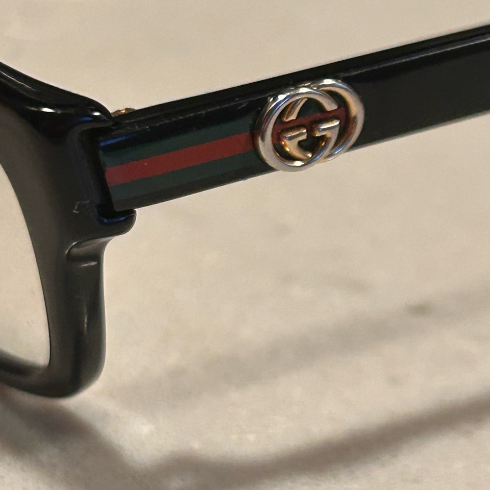 Gucci Black Rectangular Eyeglasses - image 2